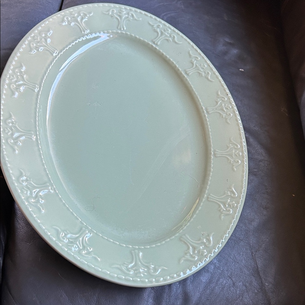 JCPenney Mint Green Decorative Platter